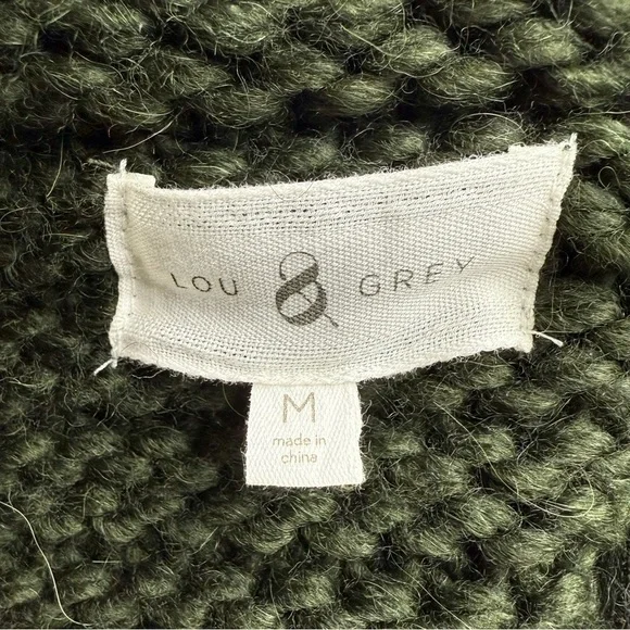 LOU & GREY Olive Green Knit Cardigan M - Picture 7 of 7